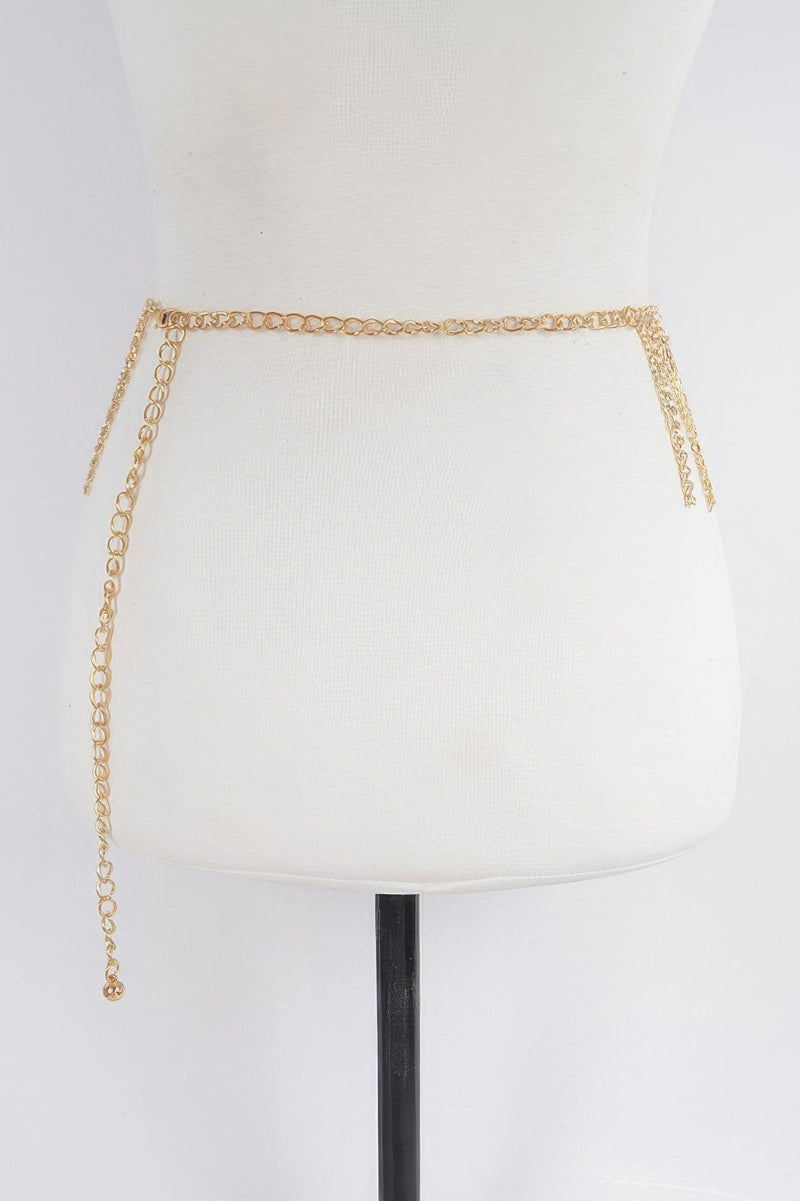 Rhinestone Curtain Belt