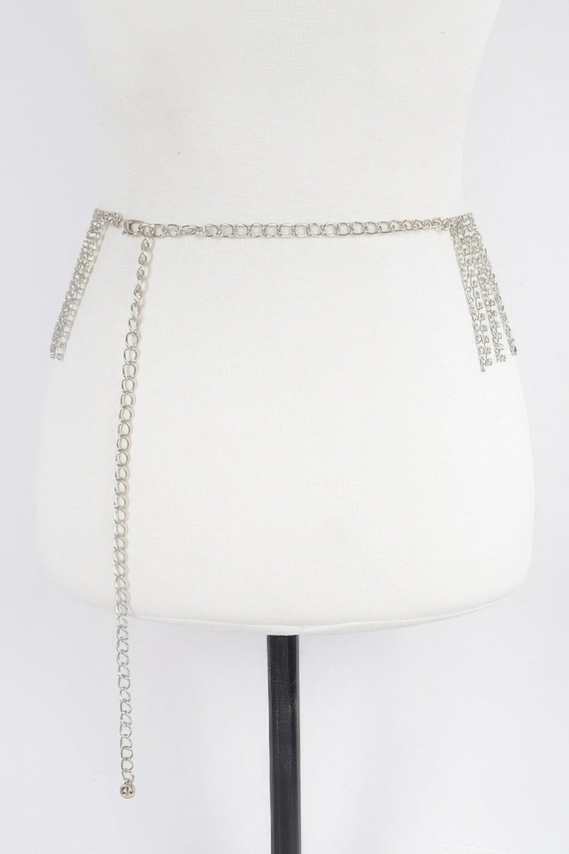Rhinestone Curtain Belt