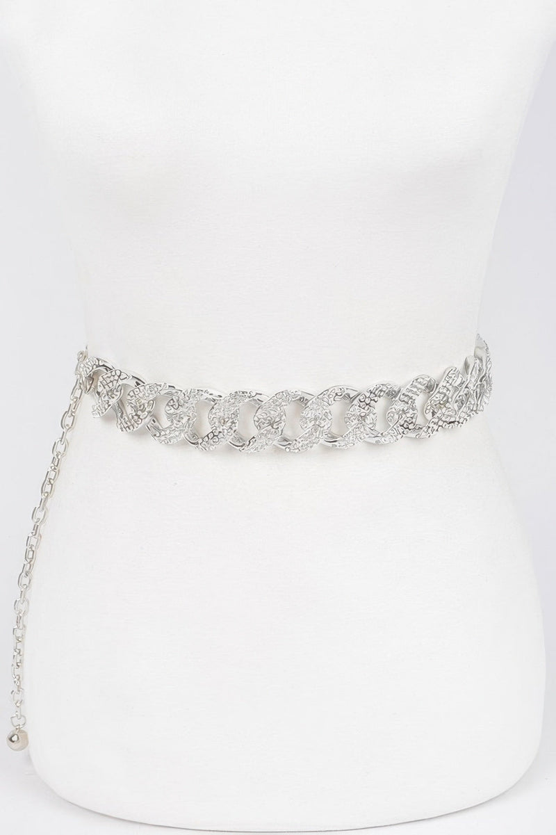 Plus Size Rhinestone Oversized Chain Belt