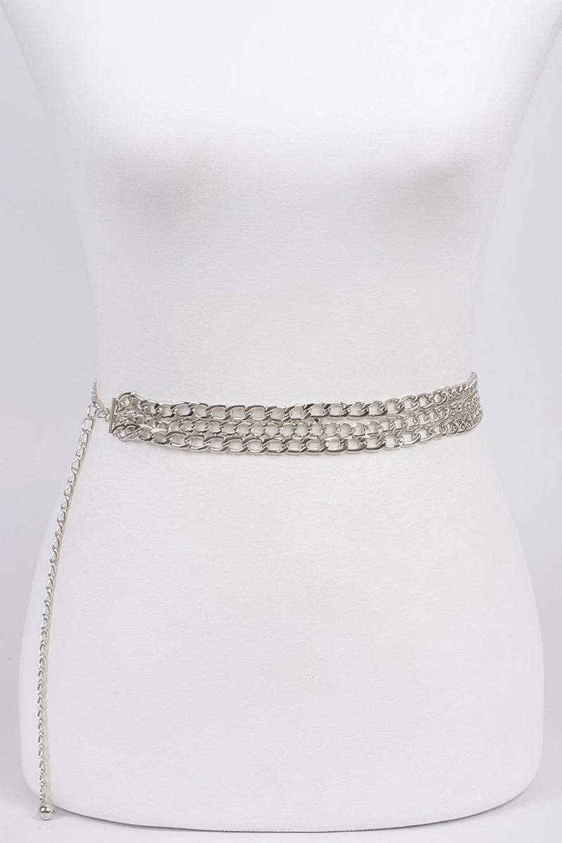 Three Layer Fashion Chain Belt