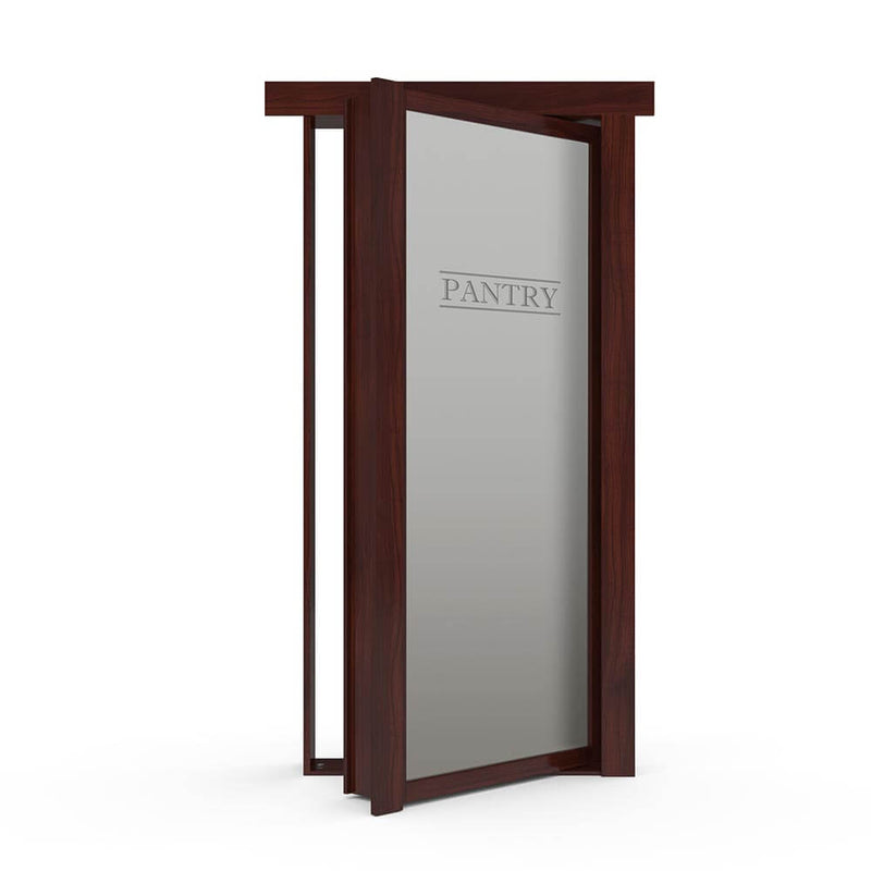 Hidden Flush Mount Walnut Pantry Door