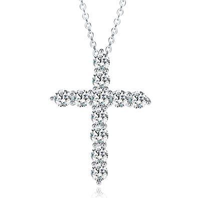 Faith Cubic Zirconia Cross Necklaces