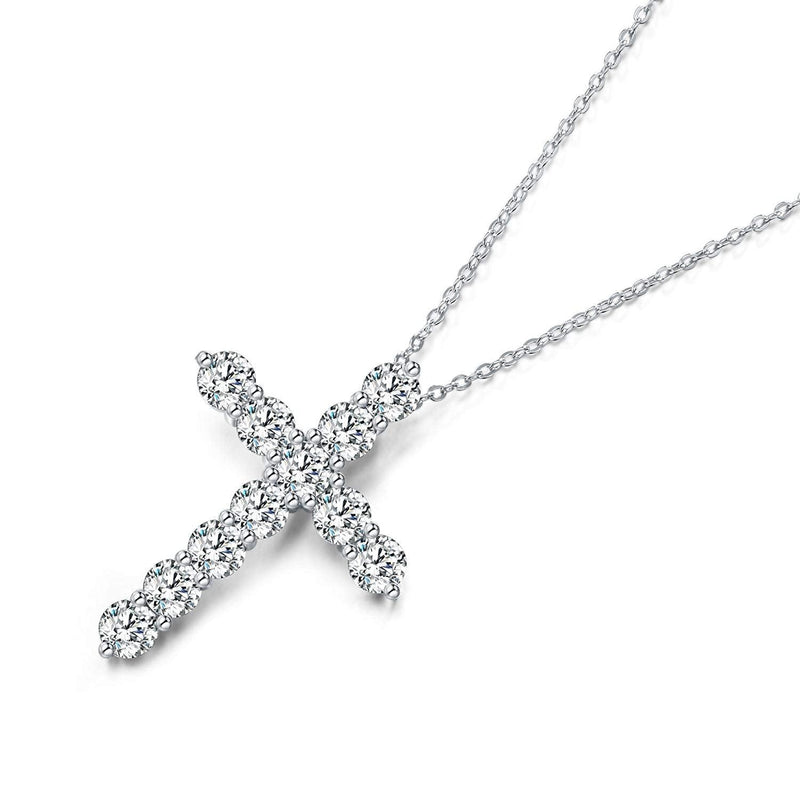Faith Cubic Zirconia Cross Necklaces