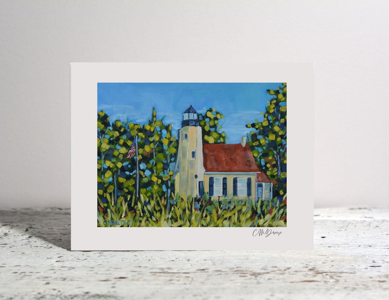 Notecard- White River Lighthouse, Whitehall, Michigan