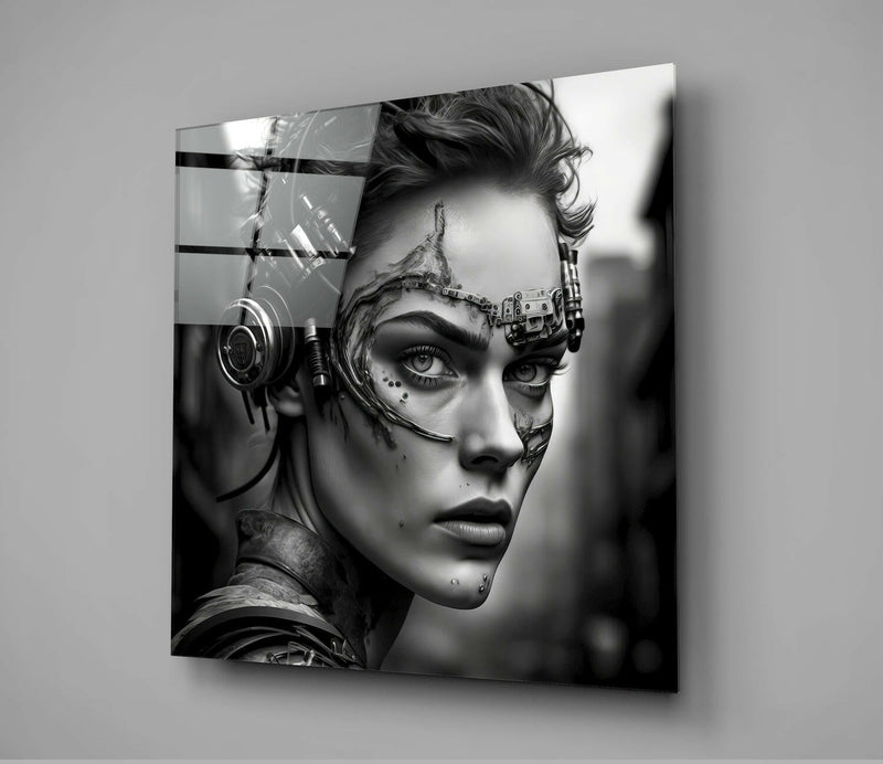 Woman Warrior Glass Wall Art  || Designer Collection