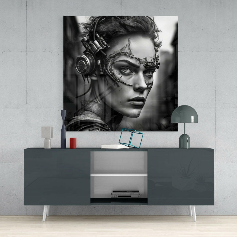 Woman Warrior Glass Wall Art  || Designer Collection