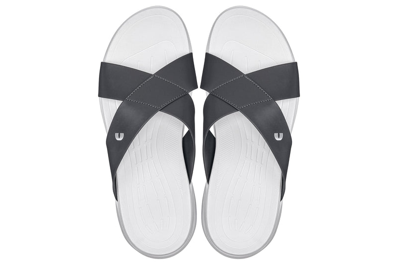 CALTO - X1654 - 2 Inches Taller (White/Matte Steel Grey)