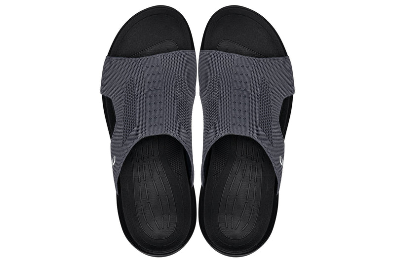 CALTO - X1658 - 2 Inches Taller (Black/Knitted Dark Gray)