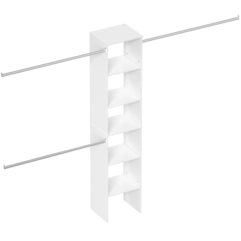 Closet System Starter Kit with Tower and 3 Hang Rods