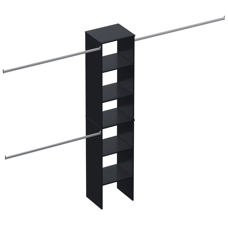 Closet System Starter Kit with Tower and 3 Hang Rods