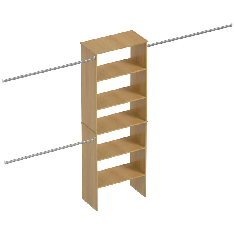 Closet System Starter Kit with Tower and 3 Hang Rods