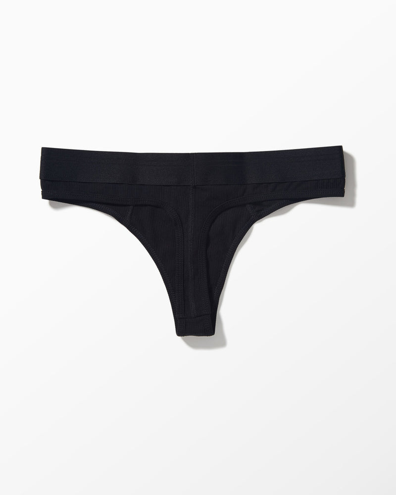 Ribbed Thong