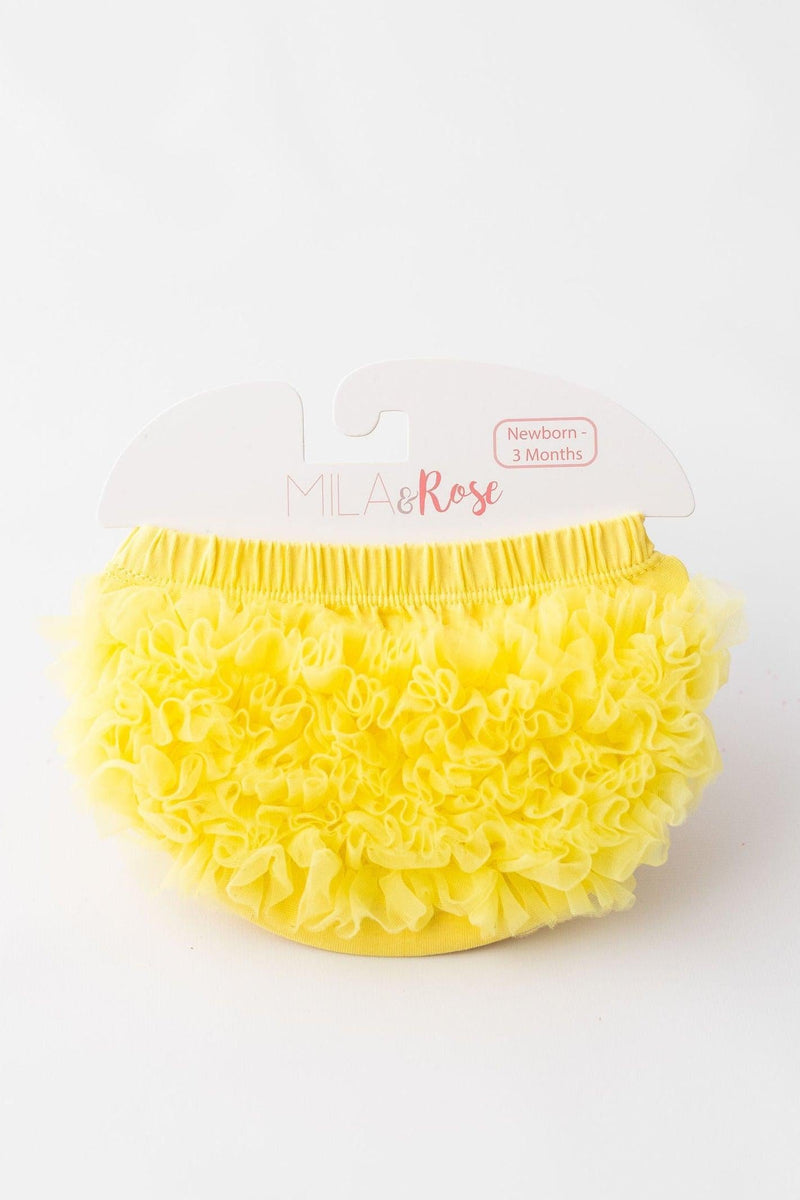Yellow Ruffle Bum Bloomer