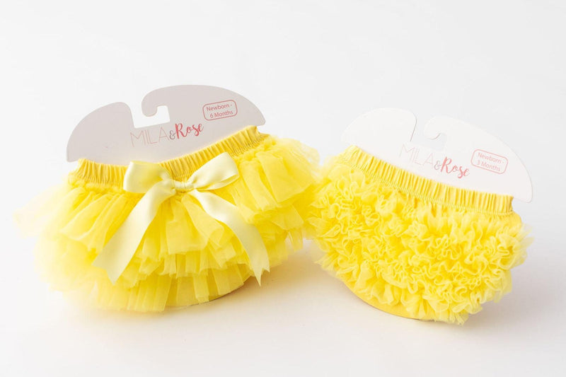 Yellow Ruffle Bum Bloomer
