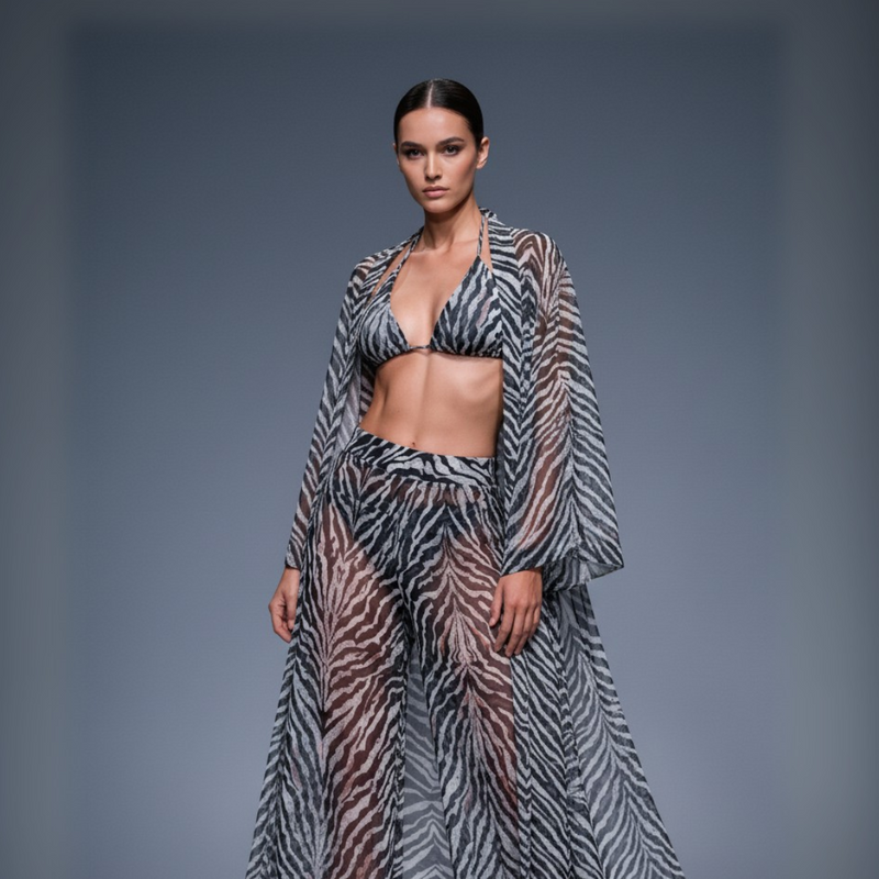 Luxe Beach Kimono / ZEBRA