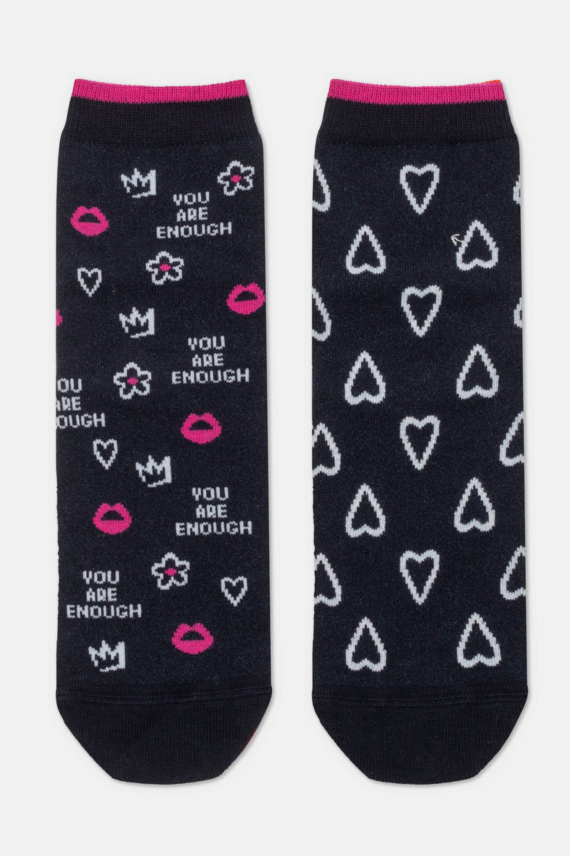 Socks Cotton Conte Happy 373 - You Are Enough
