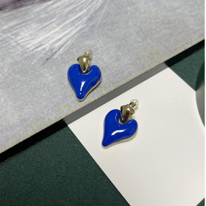Elegant Love Enamel Earring