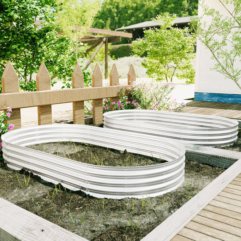 Heavy Duty Galvanized Raised Garden Bed Kit 8x4x1ft