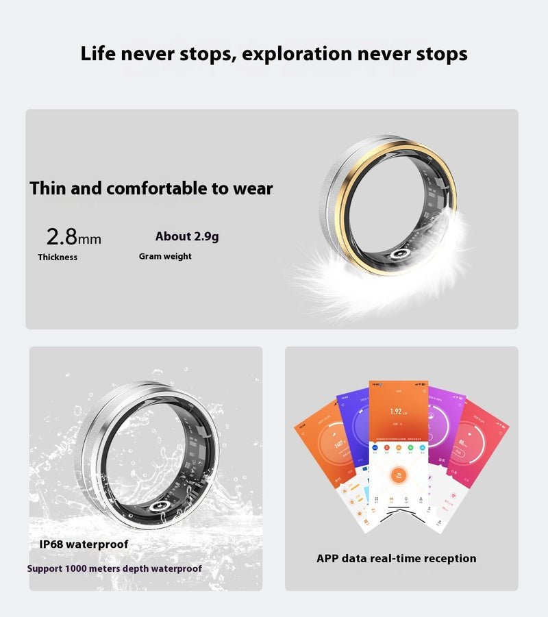 Smart Ring | Sleep Health Monitoring, IP68 Waterproof