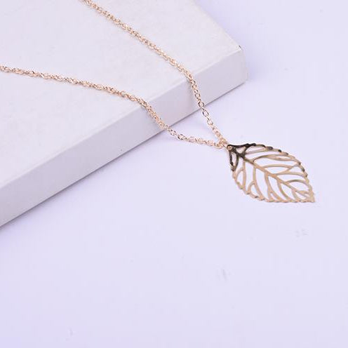 Two Leaves Leaf Necklaces