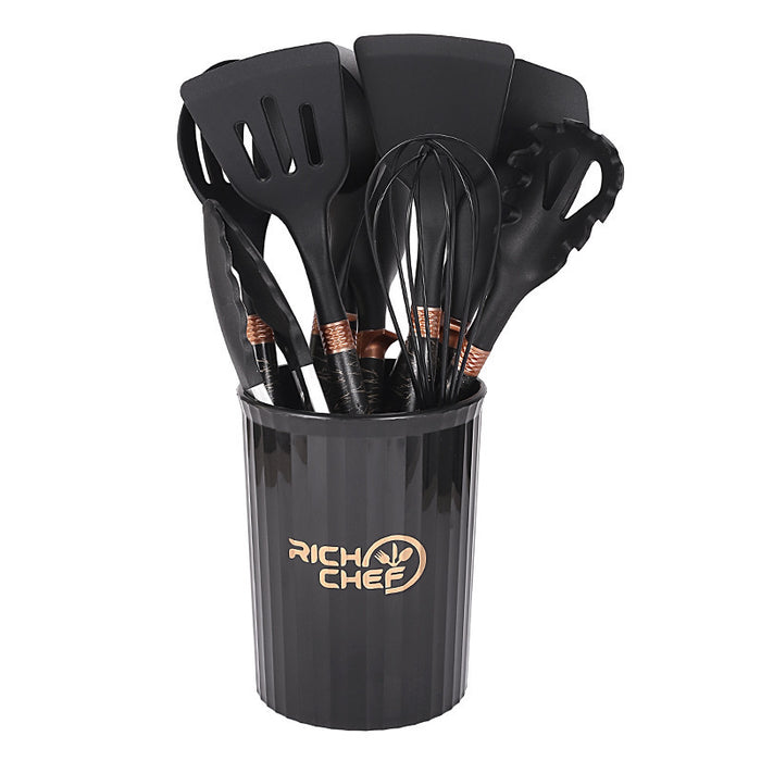 Kitchen Supplies Silicone Non-stick Pan Silicone Kitchenware 12-piece Set Suit