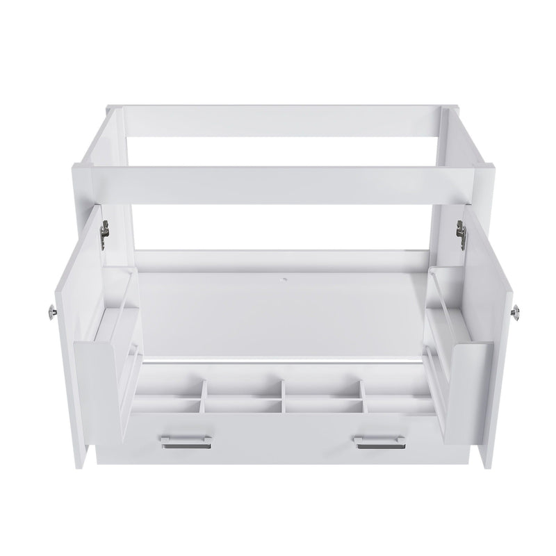 42" Bathroom Vanity Base With Doors And Drawer - White