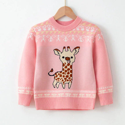 Baby Boys' And Girls' Elastic Pullover Sweater