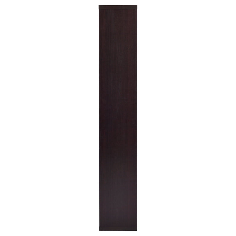 Theo 71-inch 6-shelf Bookshelf Cappuccino