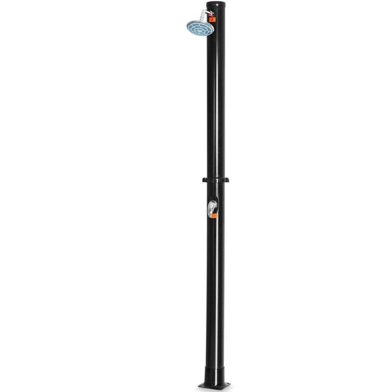 7.2 FT Solar Heated Hot/Cold Shower Spa w/ Base-5.5 Gallon