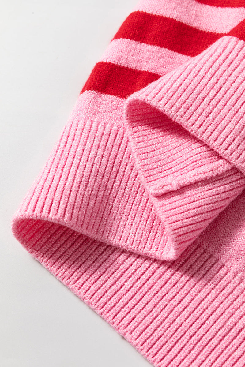 Madison Shoulder Ribbed Trim Sweater