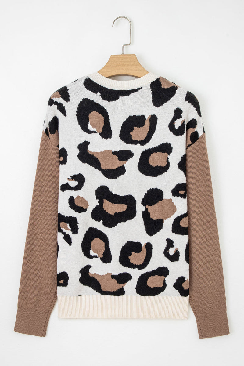 Jocelyn Block Patchwork Sleeve Sweater