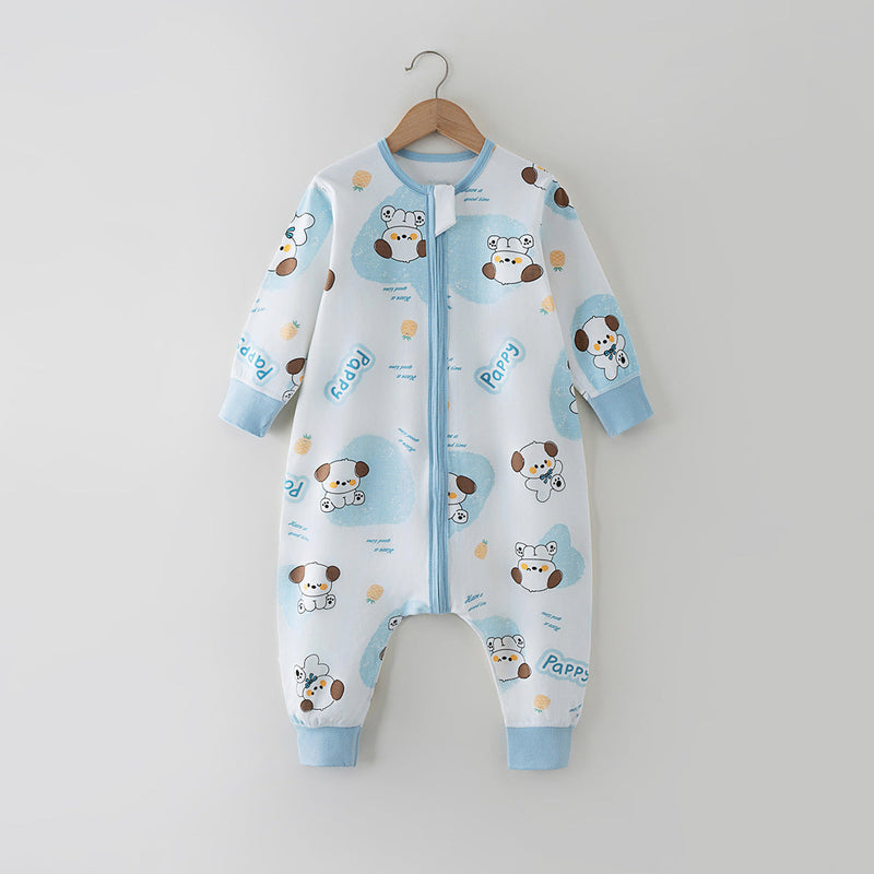 Split-leg Sleeping Bag To Prevent Kicking Off The Covers One-piece Bodysuit