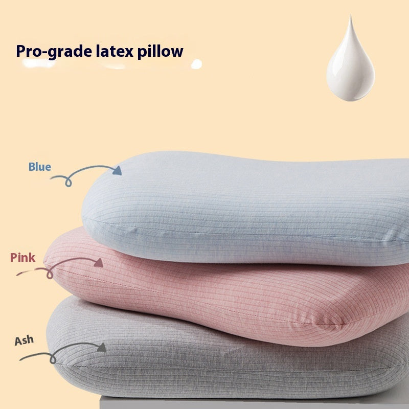 Cake Natural Latex Pillow – Pressure-Free Rebound Neck Support in 3 Colors