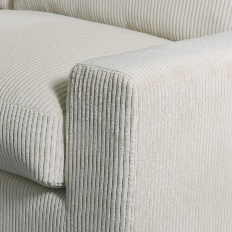 4 Seater Oversized Sectional Sofa With 2 Ottoman And 2 Pillows