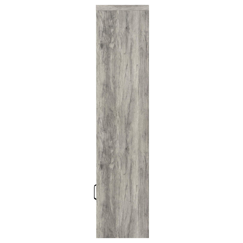 Burke 4-shelf Engineered Wood Media Tower Grey Driftwood