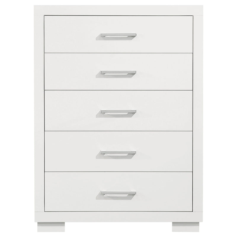 Jessica 5-drawer Bedroom Chest Snow White