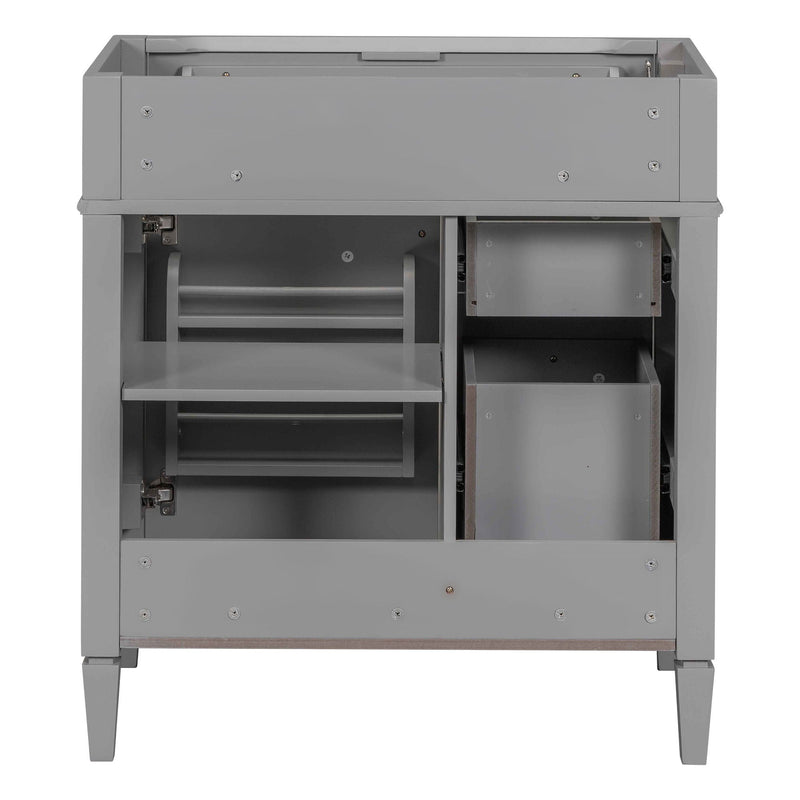 Bathroom Vanity With 2 Drawers And Tip-Out Drawer, Storage Cabinet