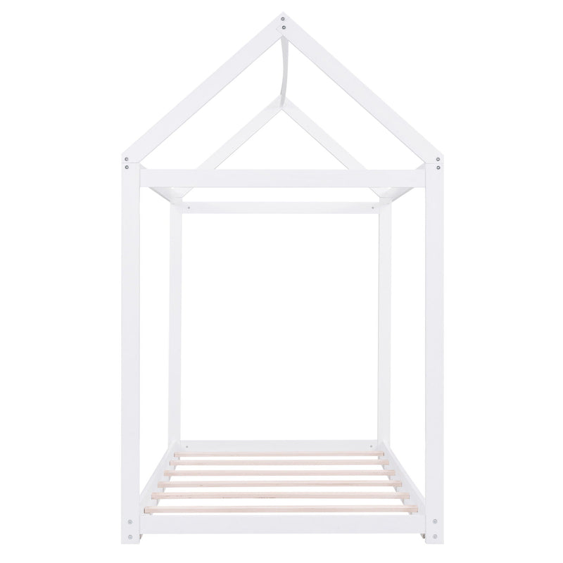 Wooden House Shaped Bed