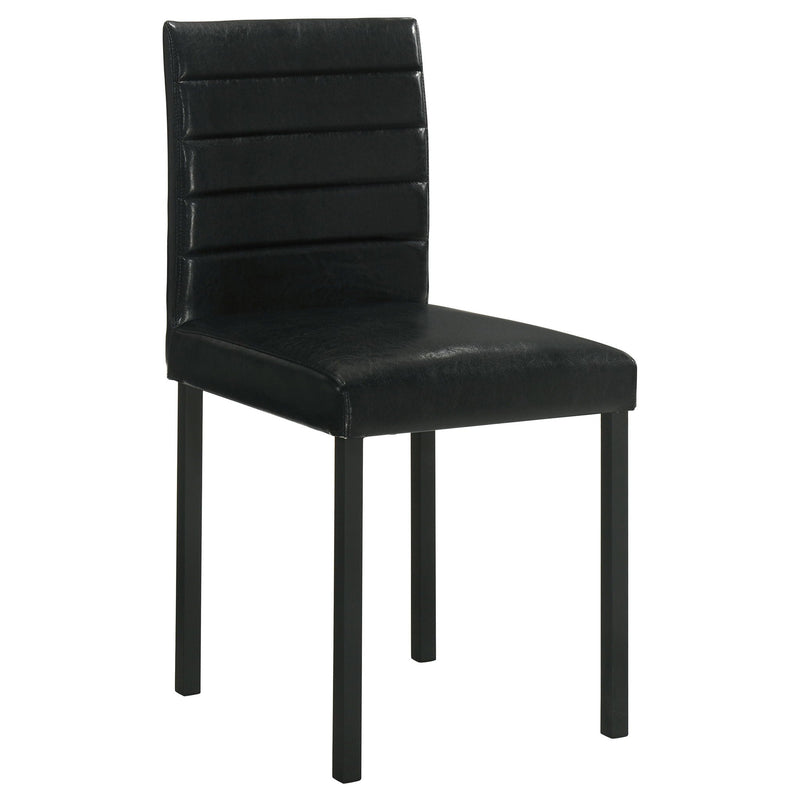 Garza Upholstered Dining Side Chair Black (Set of 4)