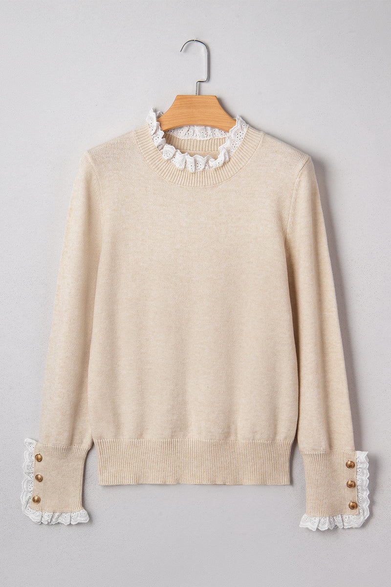 Madalyn Patchwork Cuffs Loose Sweater