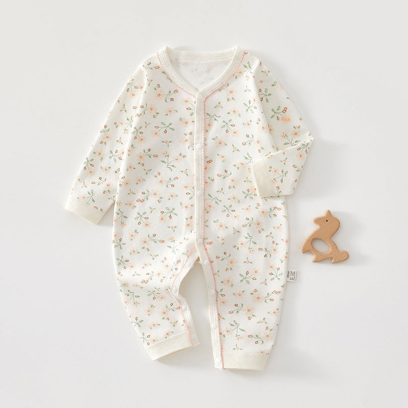 Pure Cotton Long-sleeve Baby Bodysuit