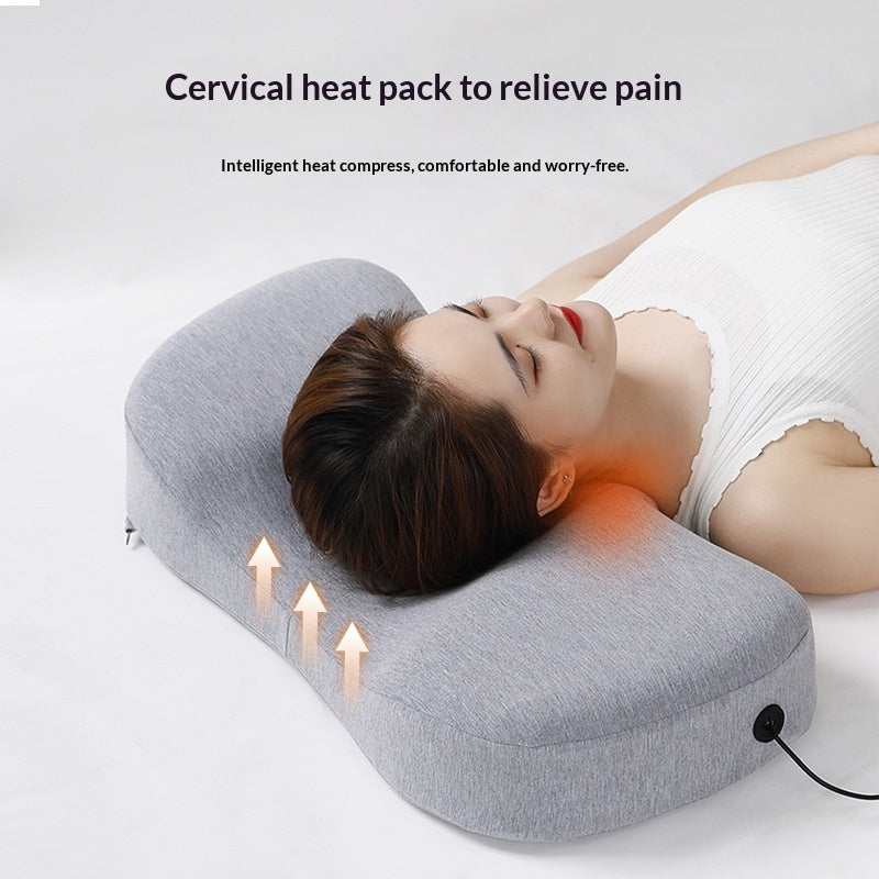 USB Heated Memory Foam Pillow – Slow-Rebound Warmth for Neck & Back Pain Relief