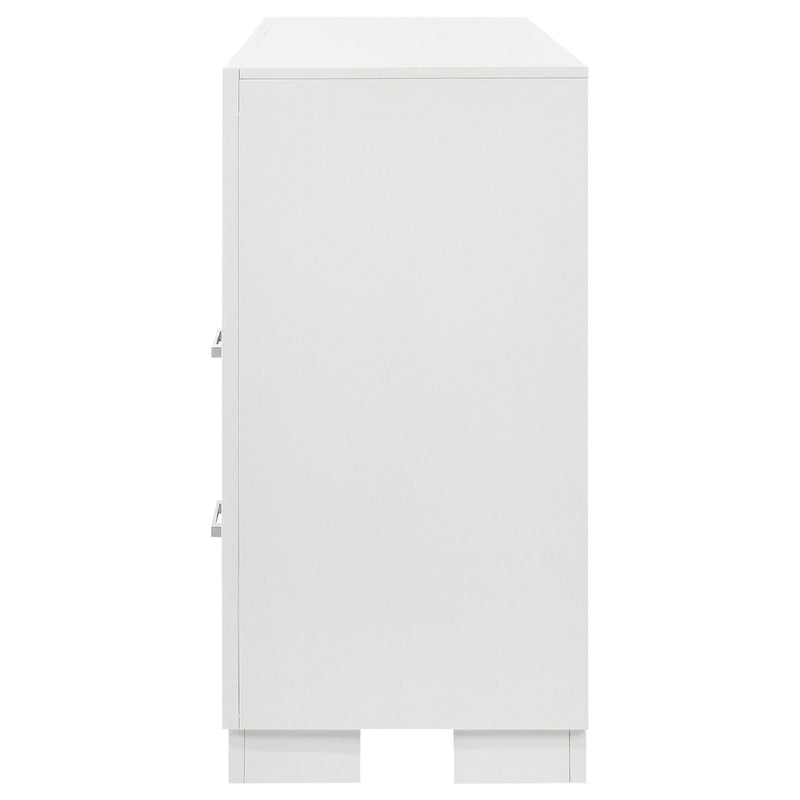 Jessica 6-drawer Dresser Snow White