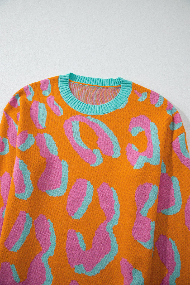 Sophia Colorblock Ribbed Edge Sweater