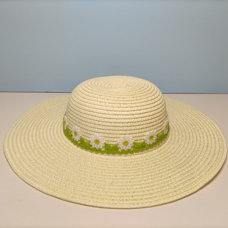 Children's Sun-proof Straw Hat Summer Breathable Full Face Cover Beach Outdoor
