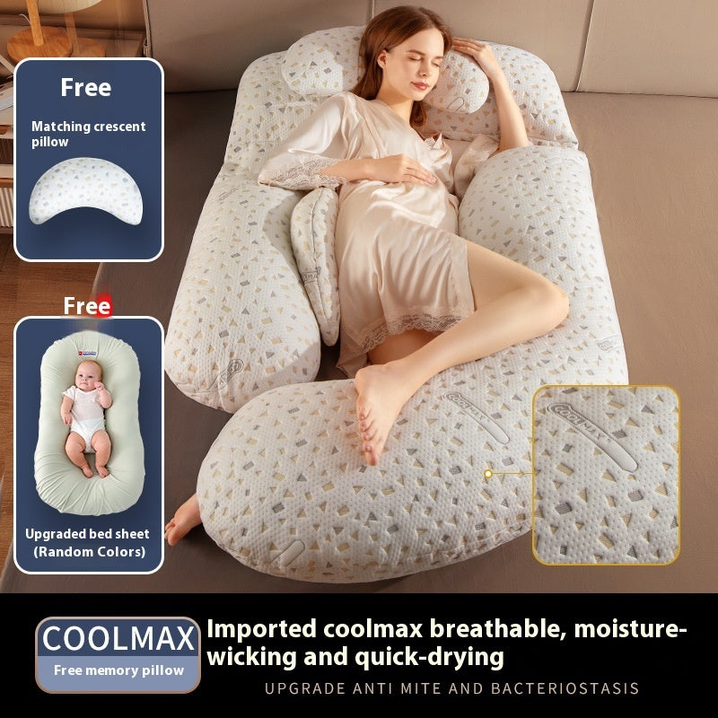 Maternity Pillow – Waist Support Side-Sleeping Cushion for Pregnancy Comfort