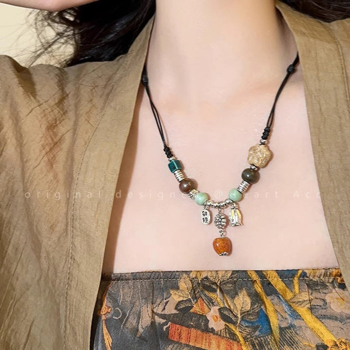Love Ceramic Beaded Necklace Transfer Necklace