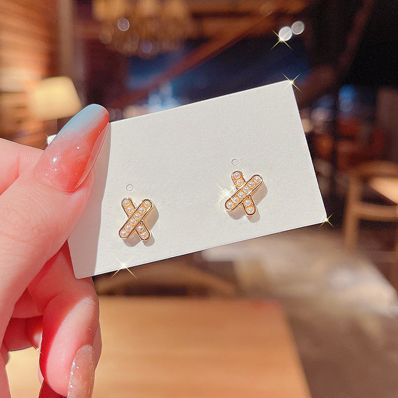 Mini Pearl Stud Earrings for Women