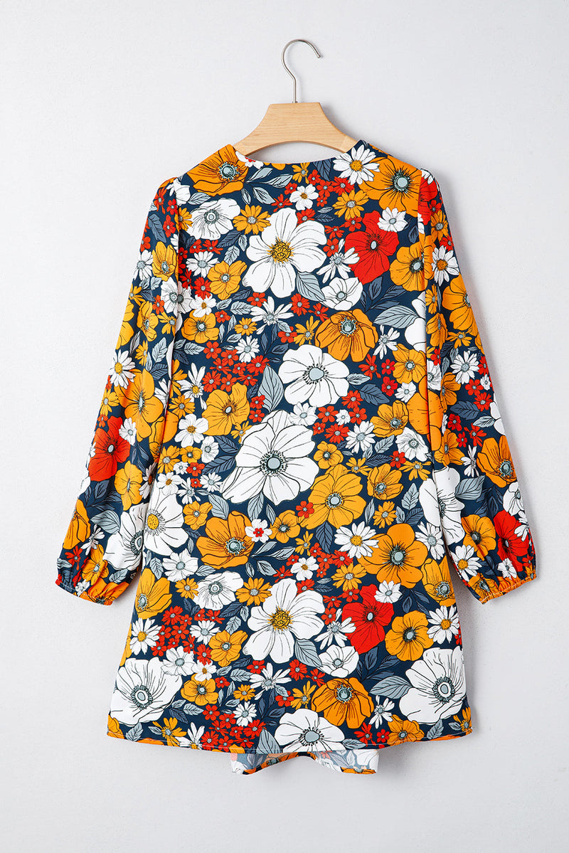 Blakely Floral Long Sleeve Mini Dress