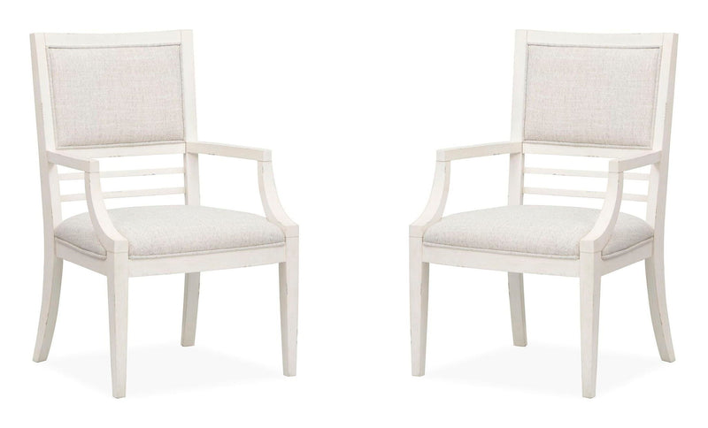 Echo Isles - Upholstered Arm Chair (Set of 2) - Sea Pearl And Driftwood